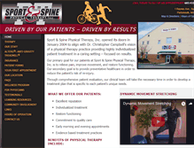 Tablet Screenshot of nhsportandspine.com